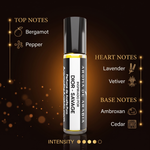 Sauvage fragrance notes: bergamot, pepper, lavender, vetiver, ambroxan, cedar